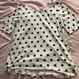Polka Dot tie back top